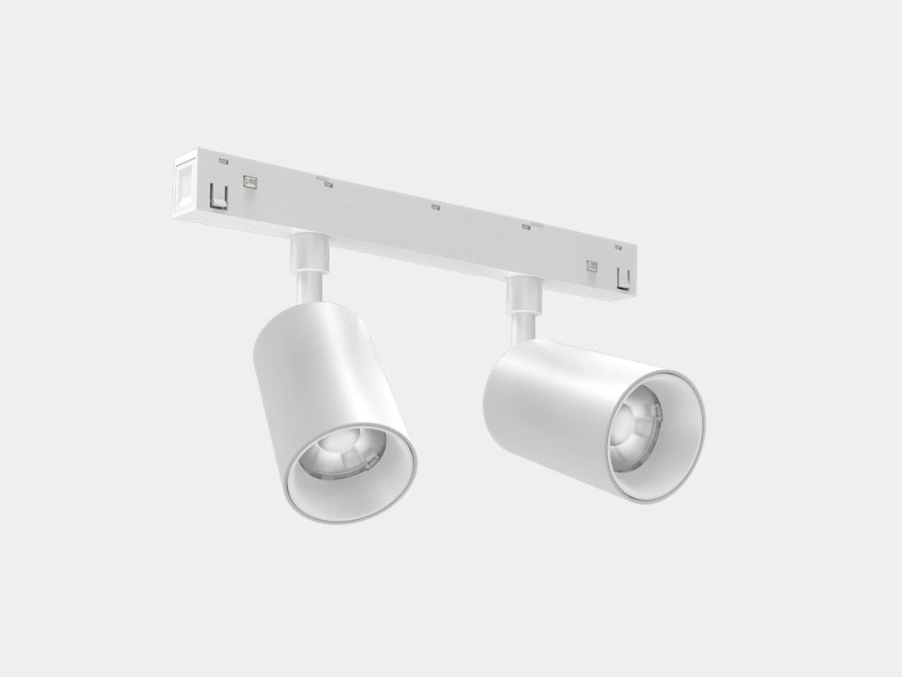 Трековый светильник магнитный, светодиодный, белый, 2*10Вт, 48V, IP20 4000К Lumker SY-LINK-DBS-WH-2/10-NW_SW