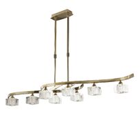Потолочная люстра Mantra Cuadrax Brass 1106_MN