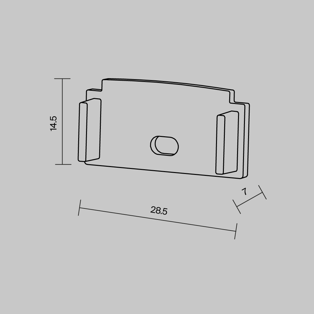 Комплект заглушек (для профиля ALM-6214SB-S-2M/ALM-6214TB-S-2M) 2 шт. Maytoni 642008_MY