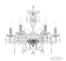 Хрустальная люстра Bohemia Ivele Crystal 118/6/165 Ni_BI