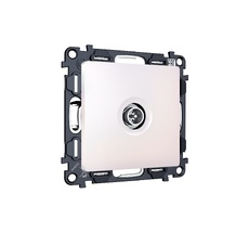 Комплект механизма TV розетки оконечной экранированной 5-1000MHz 3dB ALFA Жемчуг QUANT (AP2130, VM199) Ambrella Volt MA213005_AMB