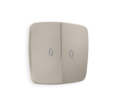 Лицевая панель для 2-кл выключателей с подсветкой QUANT Ambrella Volt OMEGA OP3640_AMB