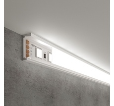 Накладной алюминиевый профиль белый/белый для светодиодной ленты LL-2-ALP006 a053620_ES