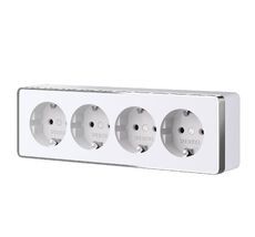 Розетка на 4 поста с заземлением Werkel Gallant a071252_EU