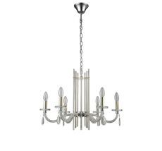 Подвесная люстра Crystallux AURELIO AURELIO SP6 GOLD+CHROME/TRANSPARENT_CR