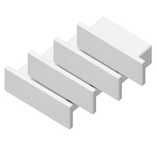 Заглушка для накладного алюминиевого профиля GP1700 комплект 4шт Ambrella Light ILLUMINATION GP8300_AMB