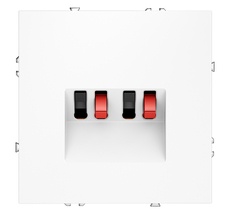 Розетка акустическая встраиваемая VOLTUM S70 4-местная VLS060302