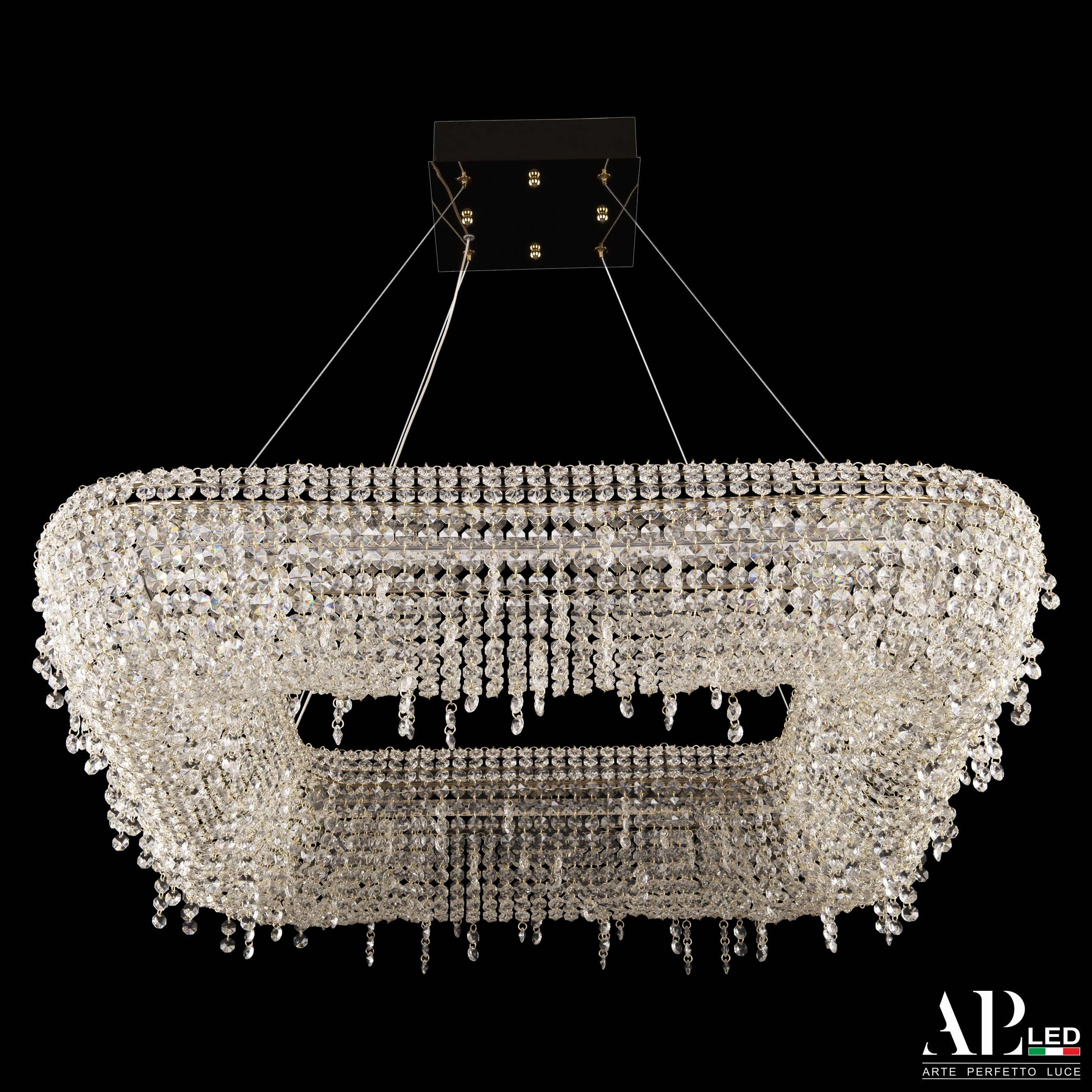 

Хрустальная люстра APL LED Rimini S504.0.80.B.4000.Gold, S504.0.80.B.4000.Gold