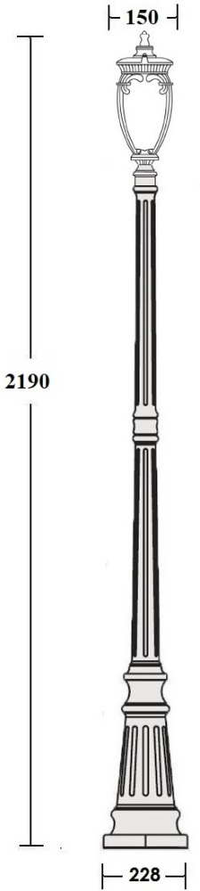 Наземный фонарь IP44 Oasis Light 86209 Gb_OL