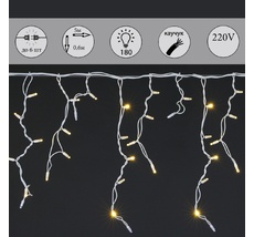 Гирлянда светодиодная Бахрома 5х0,6м 180LED Sneha A-507 WW/W FLASH_SN