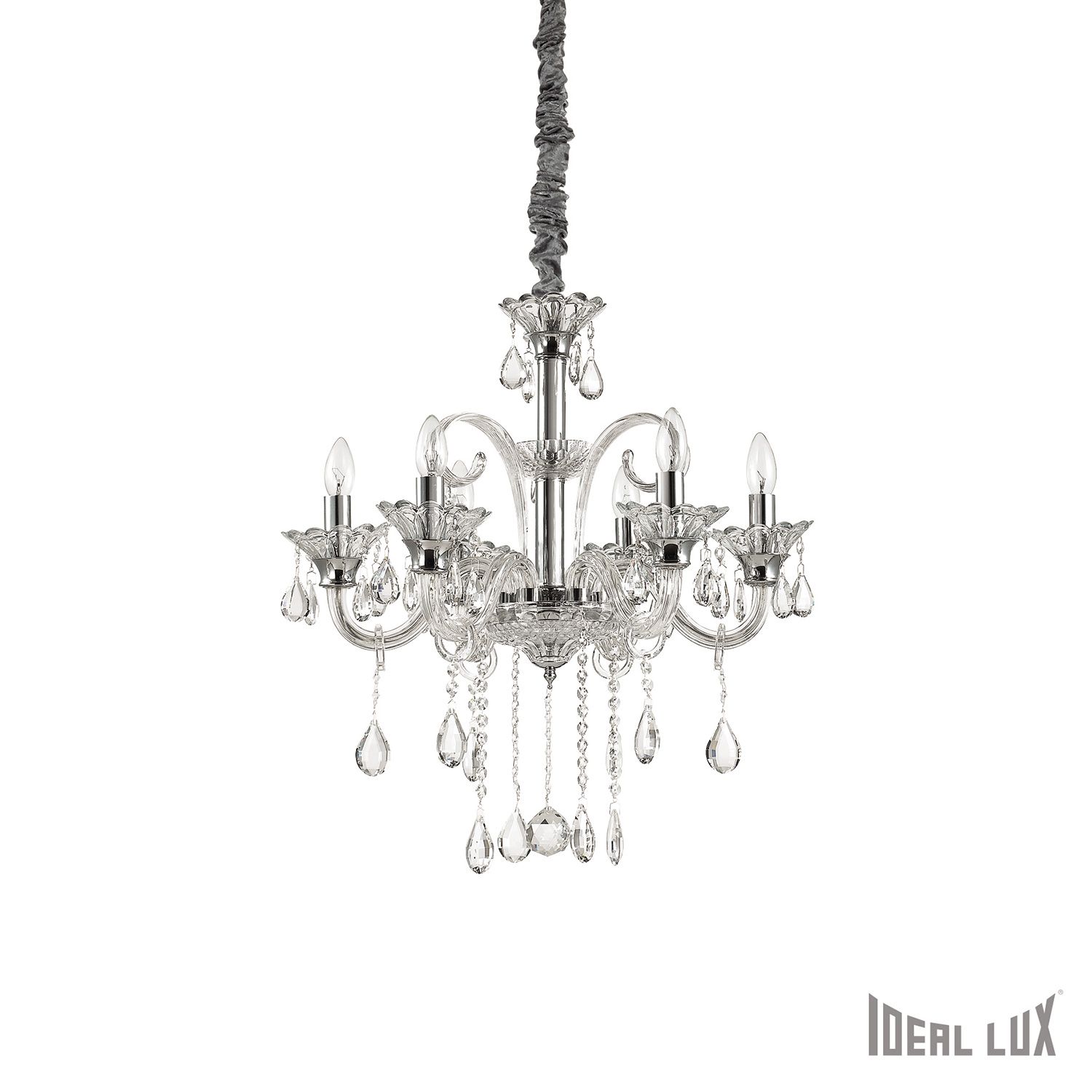 Хрустальная люстра Ideallux COLOSSAL SP6 TRASPARENTE_IL