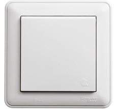 Розетка встраиваемая с заземлением, шторками и крышкой (белый) IP44 Systeme Electric RS16-152B-18