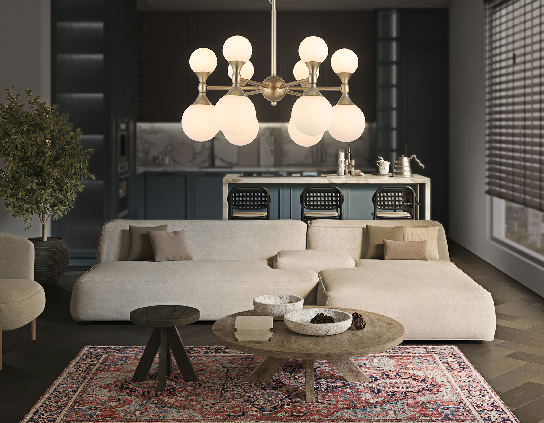 Подвесная люстра Ambrella Light Cloud LH51050_AMB