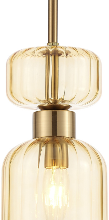 Подвесной светильник 1141/1S E14*60W Antigue copper/Amber Escada 1141/1S Amber_ESC