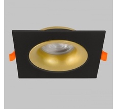 Светильник встраиваемый поворотный GU10 50W Черный/Матовое Золото IL.0029.0010-BMG Imex IL.0029.0010-BMG_IM