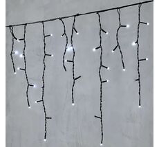 Гирлянда LTC Бахрома 3,1 x 0,5 м Белая с Мерцанием Белого Диода 220В, 150 LED PIL150BLW-11-2W