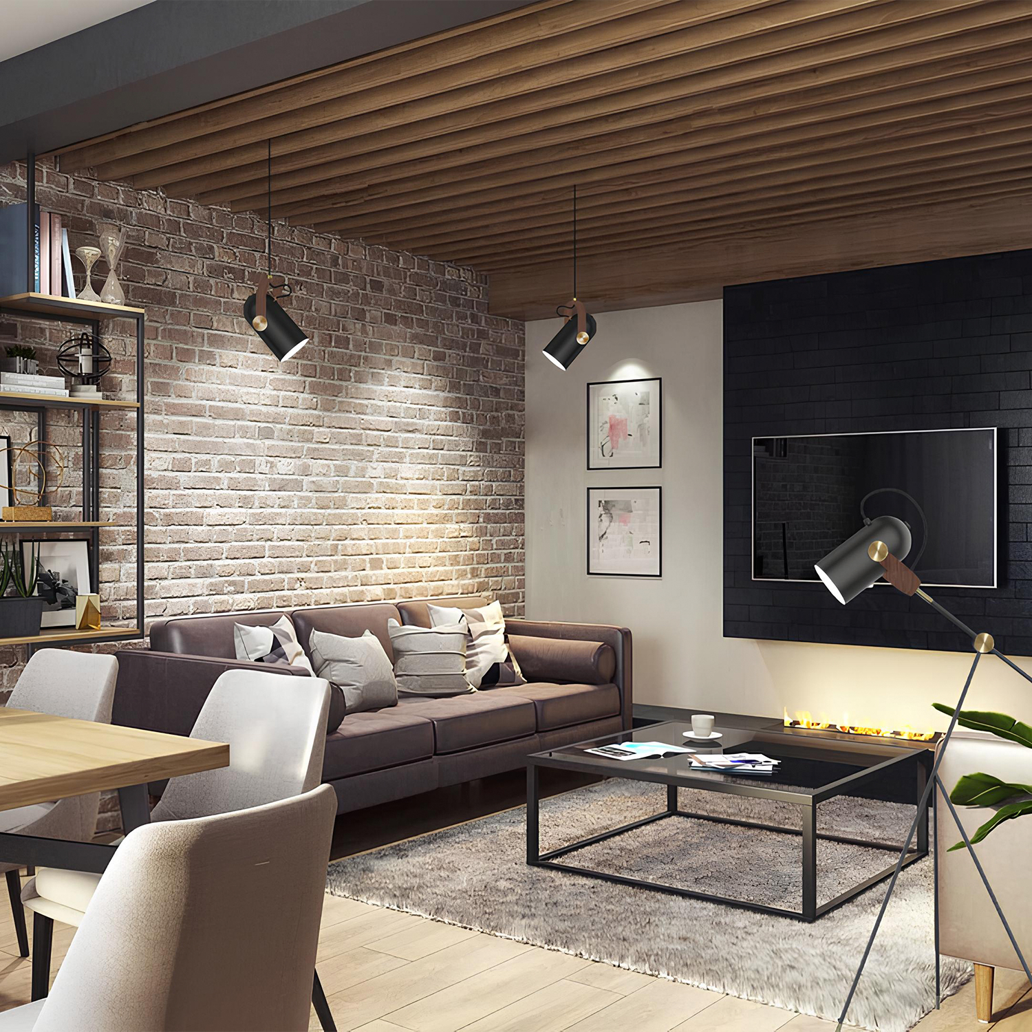 Подвесной светильник Crystal Lux KRUS KRUS SP1 BLACK_CR