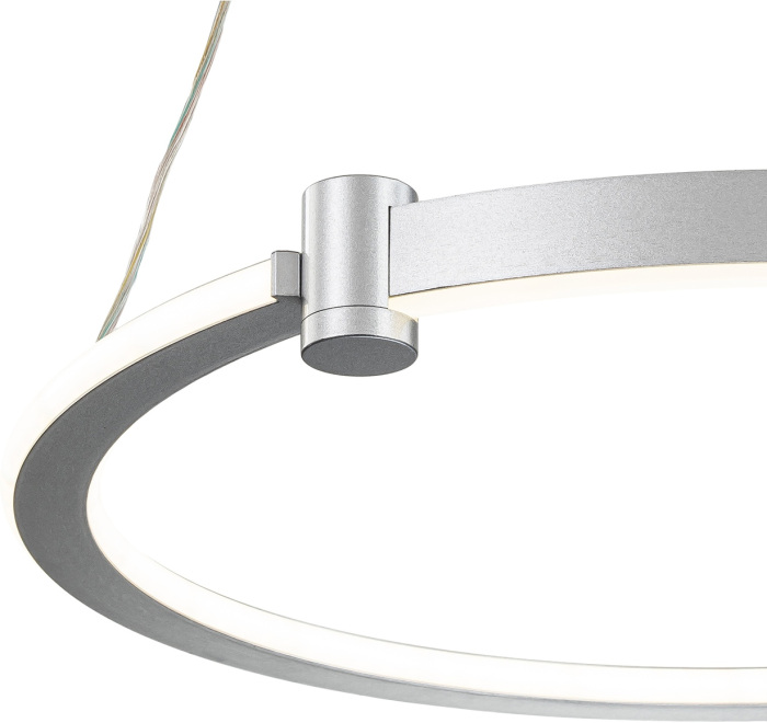 Подвесная люстра (+ночной режим) с пультом светодиодная (14015/1P Silver) Indigo V000078L