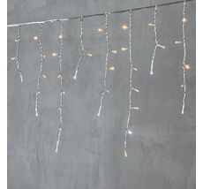 Гирлянда LTC Бахрома 4,9 x 0,5 м Экстра Тепло-Белая с Мерцанием Белого Диода 220В, 240 LED PIL240BLW-10-2EWW