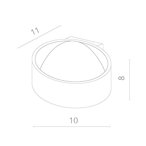 Бра CERCHIO A1417AP-1WH