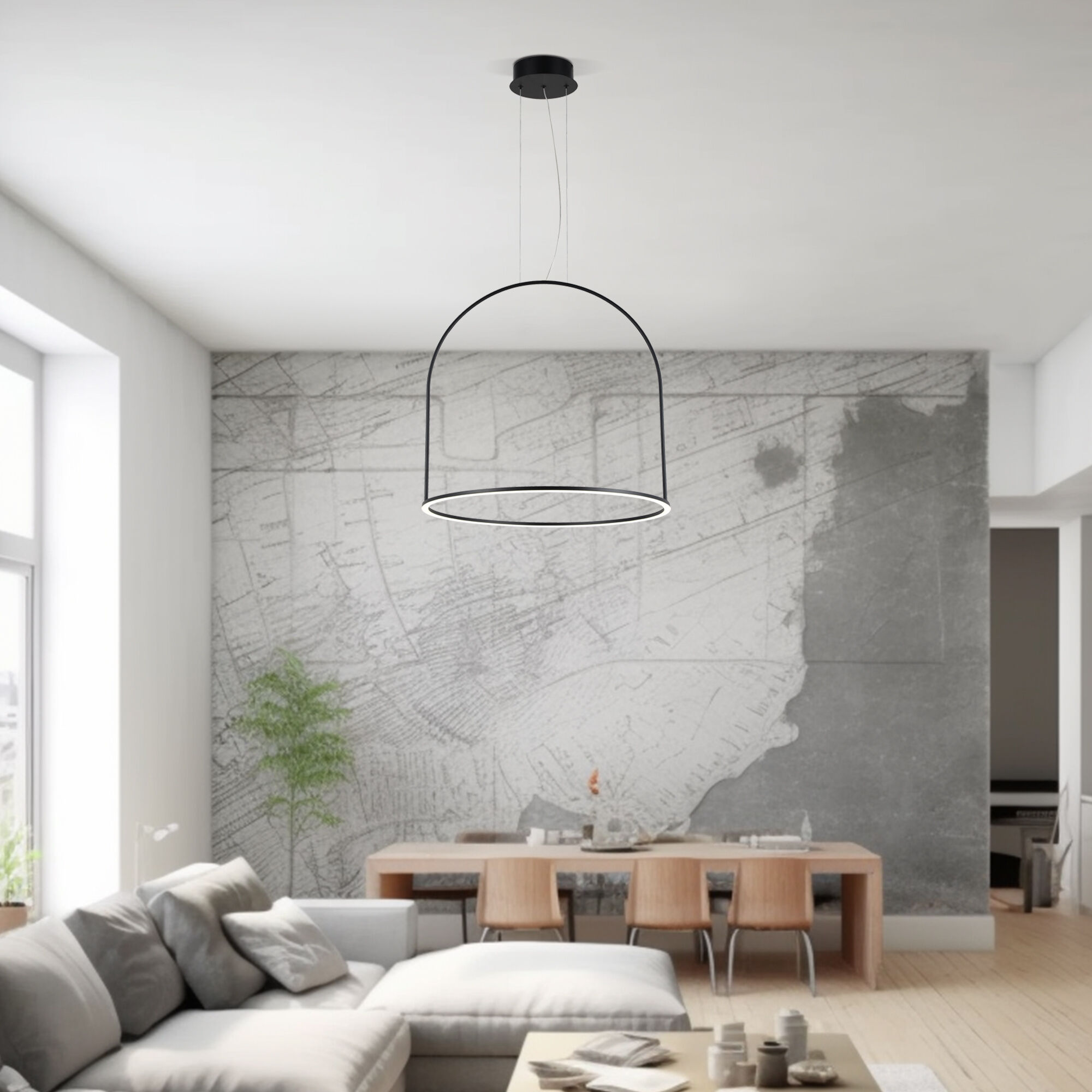 Подвесной светильник с регулировкой цветовой температуры и яркости Eurosvet Over a064961_EU