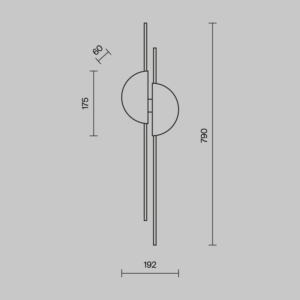 Настенный светильник Maytoni Skyline MOD179WL-L22W4K_MY