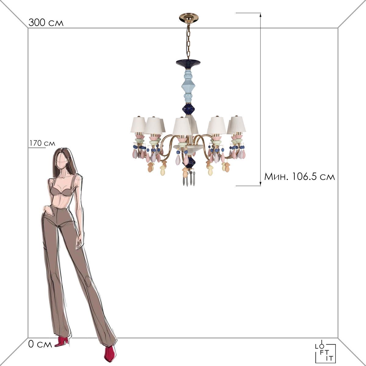 Подвесной светильник Loft IT Grace 10203/10 Mult_LF