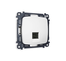 Розетка телефонная Ambrella Volt OMEGA RJ-11(4P4C) с защитной шторкой QUANT MO132030_AMB