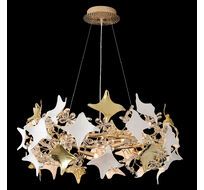 Подвесная люстра Crystal Lux LETISIA LETISIA SP8 GOLD_CR