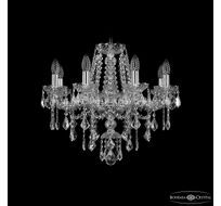 Хрустальная люстра Bohemia Ivele Crystal 1415/8/200 Ni Leafs_BI