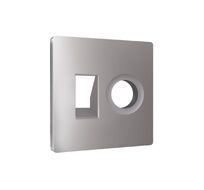 Лицевая панель ALFA для компьютерной/телефонной + TV розетки RJ-45/RJ-11 QUANT Ambrella Volt AP5125_AMB