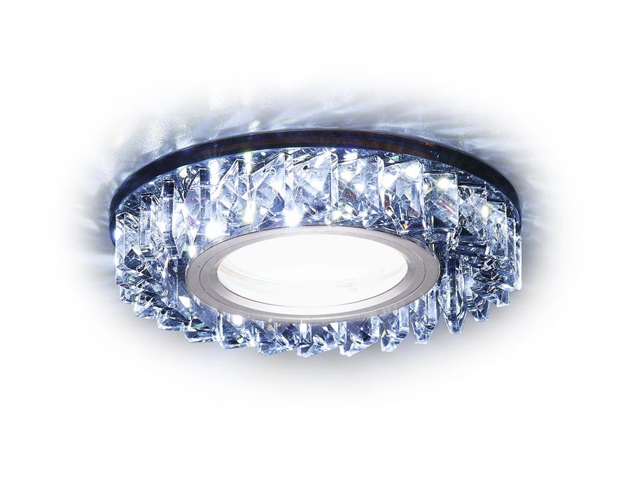 Встраиваемый светильник Ambrella light Crystal S255 BK_AMB