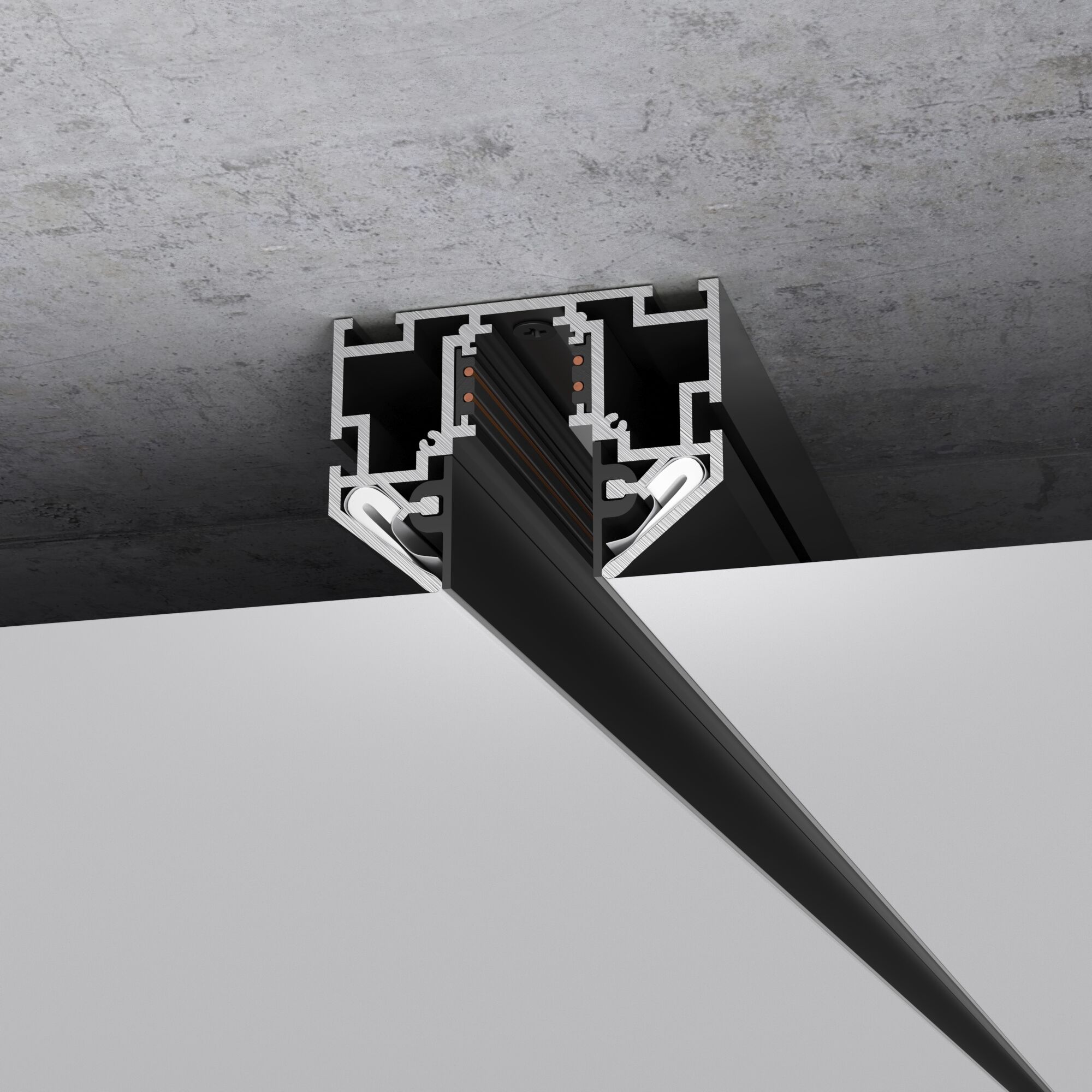 Шинопровод в натяжной потолок с декоративными вставками Elektrostandard Slim Magnetic a067412_ES