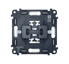 Выключатель 1-клавишный проходной 10A-250V Ambrella Volt QUANT VM105_AMB