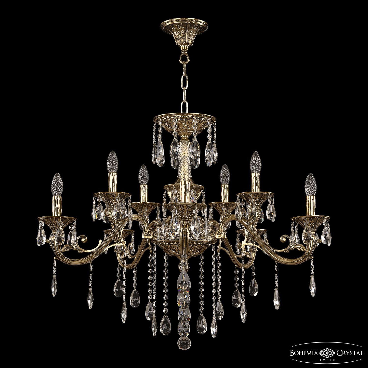 

Хрустальная люстра Bohemia Ivele Crystal 70123/10/320 B GB, 70123/10/320 B GB