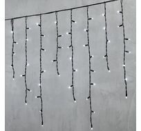 Гирлянда Бахрома 3,2 x 0,9 м Белая 220В, 168 LED, Провод Черный Каучук, IP65 LL168-1-2W