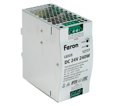 Трансформатор электронный для светодиодной ленты и оборудования на DIN-рейку 240W 24V Feron 52137_FR