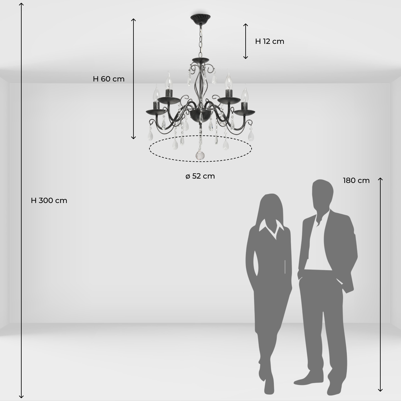 Подвесная люстра De Markt Аврора 371015205_MW