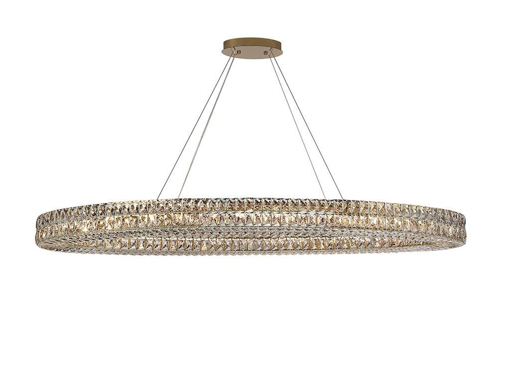 Подвесная люстра Newport ELIZABETH 8550/160 C oval gold polished_NP