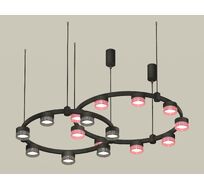 Подвесная люстра Ambrella light Techno Ring с композитным хрусталем Traditional DIY XR92091310_AMB