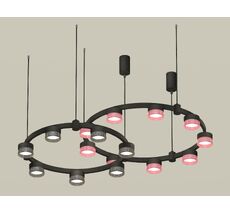 Подвесная люстра Ambrella light Techno Ring с композитным хрусталем Traditional DIY XR92091310_AMB