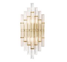 Настенный светильник Crystallux SARAGOSA SARAGOSA AP2 BRASS/TRANSPARENTE_CR