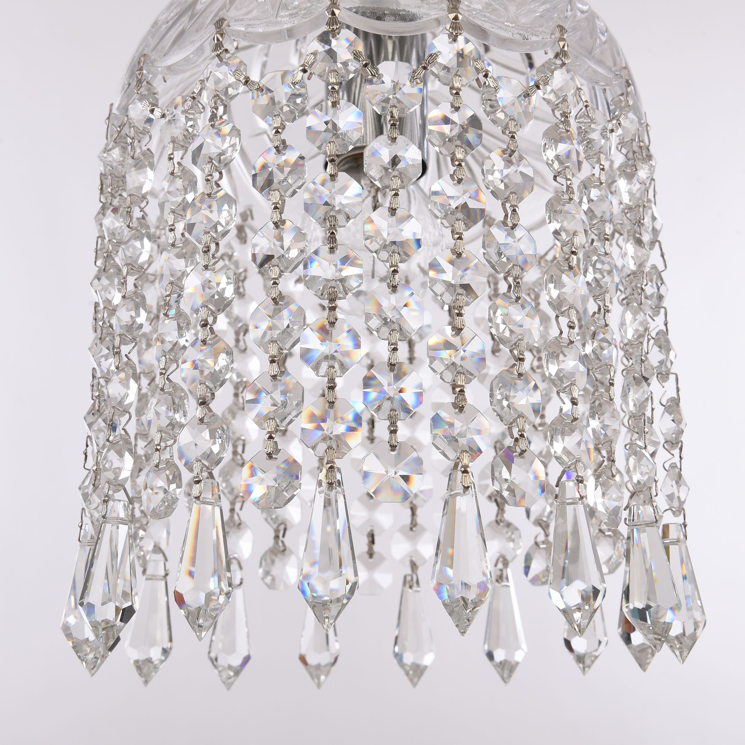 Подвесной светильник Bohemia Ivele Crystal 14781P/16 Ni Drops_BI