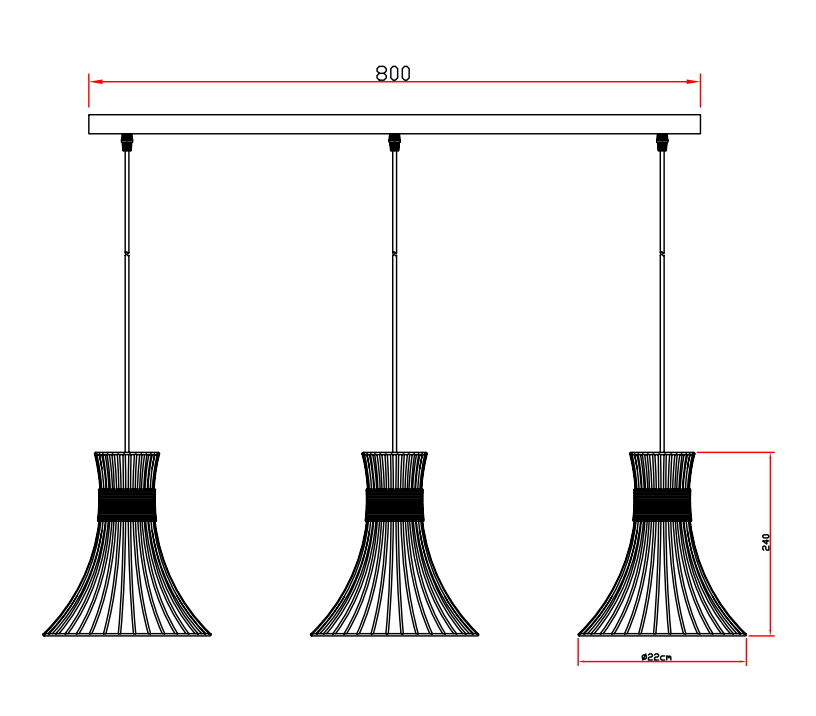 Подвесной светильник Globo PURRA 2 54814-3H_GL