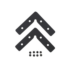 Комплект соединителей верхних для встраиваемого магнитного трека в натяжной ПВХ потолок 2 шт. Crystal Lux CLT 0.223 07_CR