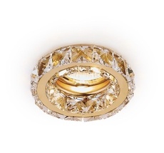 Встраиваемый светильник Ambrella light Crystal K112 CL/G_AMB