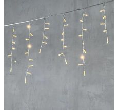 Гирлянда LTC Бахрома с Колпачком 4,9 x 0,5 м Тепло-Белая 220В, 189 LED PIL189CAP-10-2WW