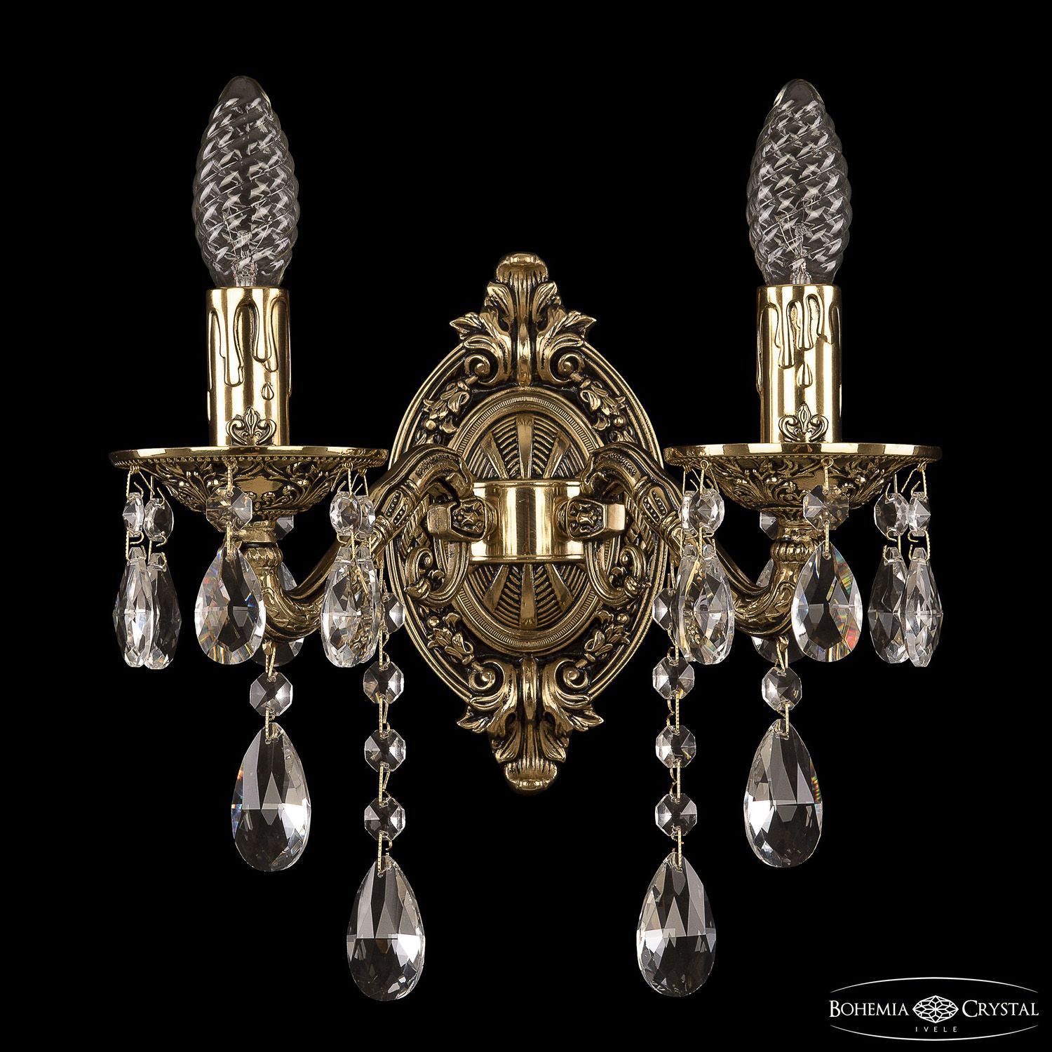 

Бра Bohemia Ivele Crystal 7026B1/2/125 B GB, 7026B1/2/125 B GB