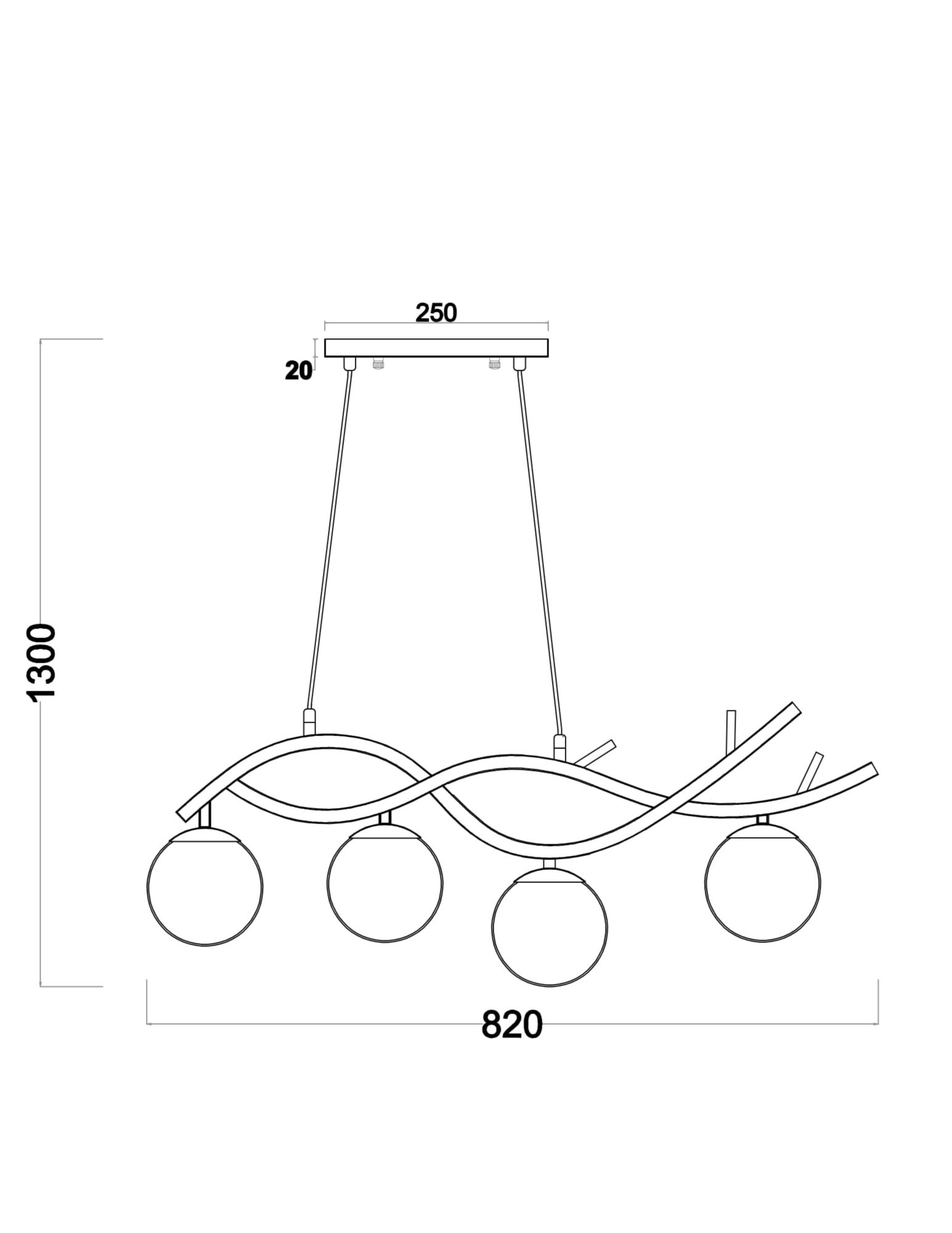 Подвесная люстра Freya Rosella FR8014PL-04BS_MY