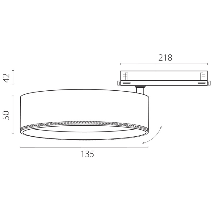 Трековый светильник с управлением DALI Lightstrar Alta Pro A5747DALI_LS